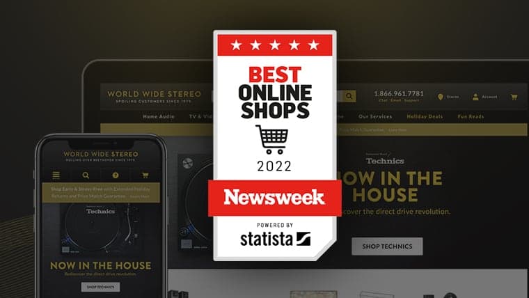 World Wide Stereo Ranked #1 on Newsweek's Best Online Shops