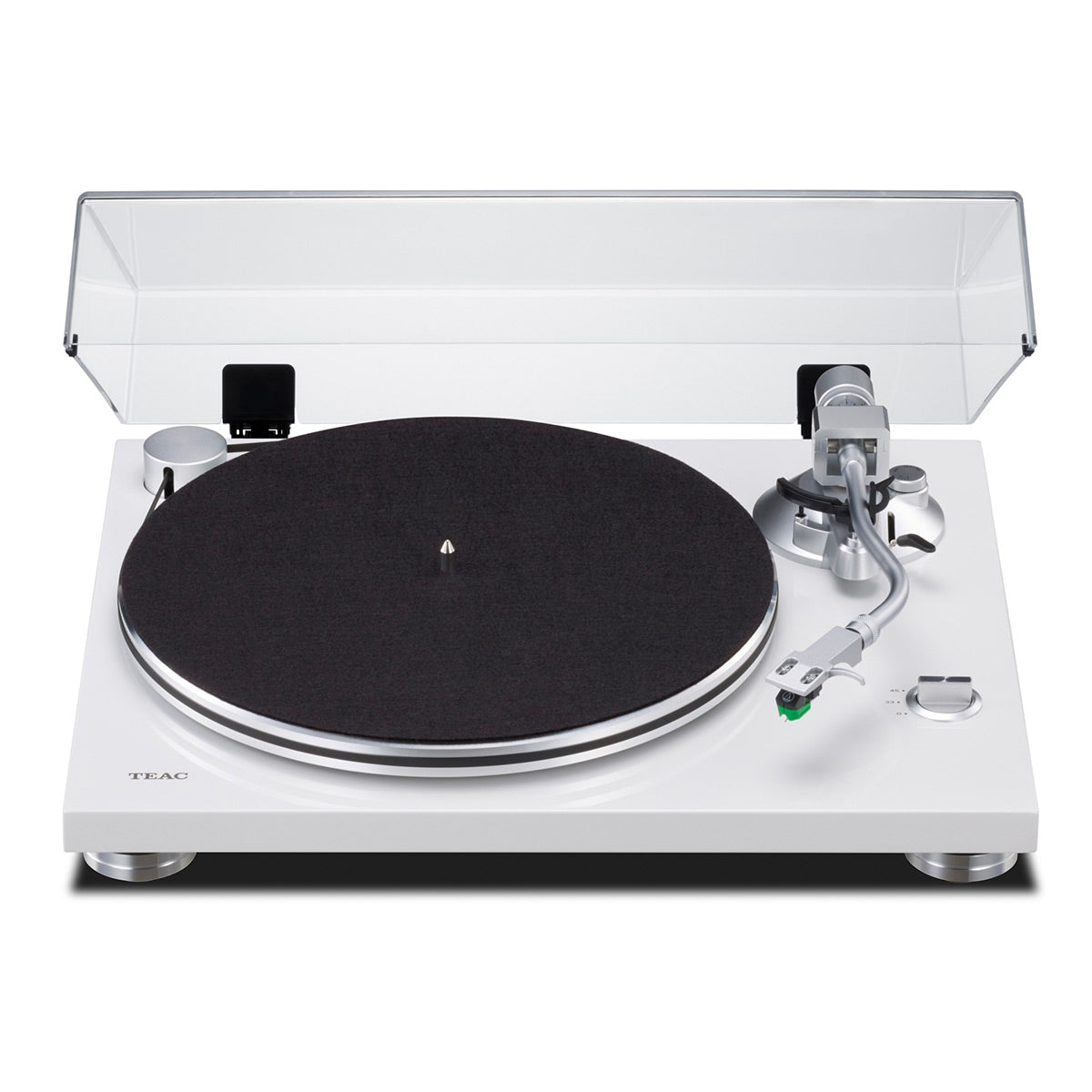 TEAC TN-3B-SE Belt-Drive Turntable with SAEC Tonearm, Built-In Phono Amp,  Anti-Skate, and Pre-Installed Audio-Technica MM Cartridge (White)