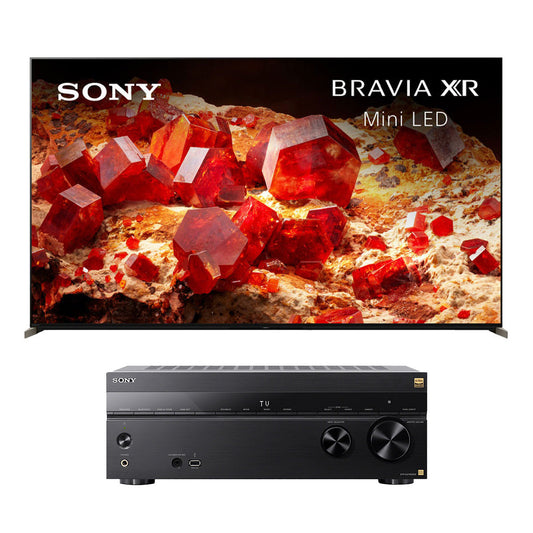 Sony XR75X93L BRAVIA XR 75" Class X93L Mini LED 4K HDR Google TV (2023) with STR-AZ1000ES 7.2 Channel 8K Home Theater AV Receiver