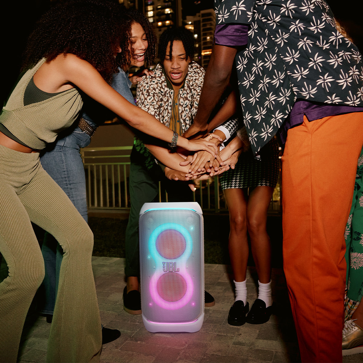 JBL PartyBox Club 120 Portable Party Speaker (White)