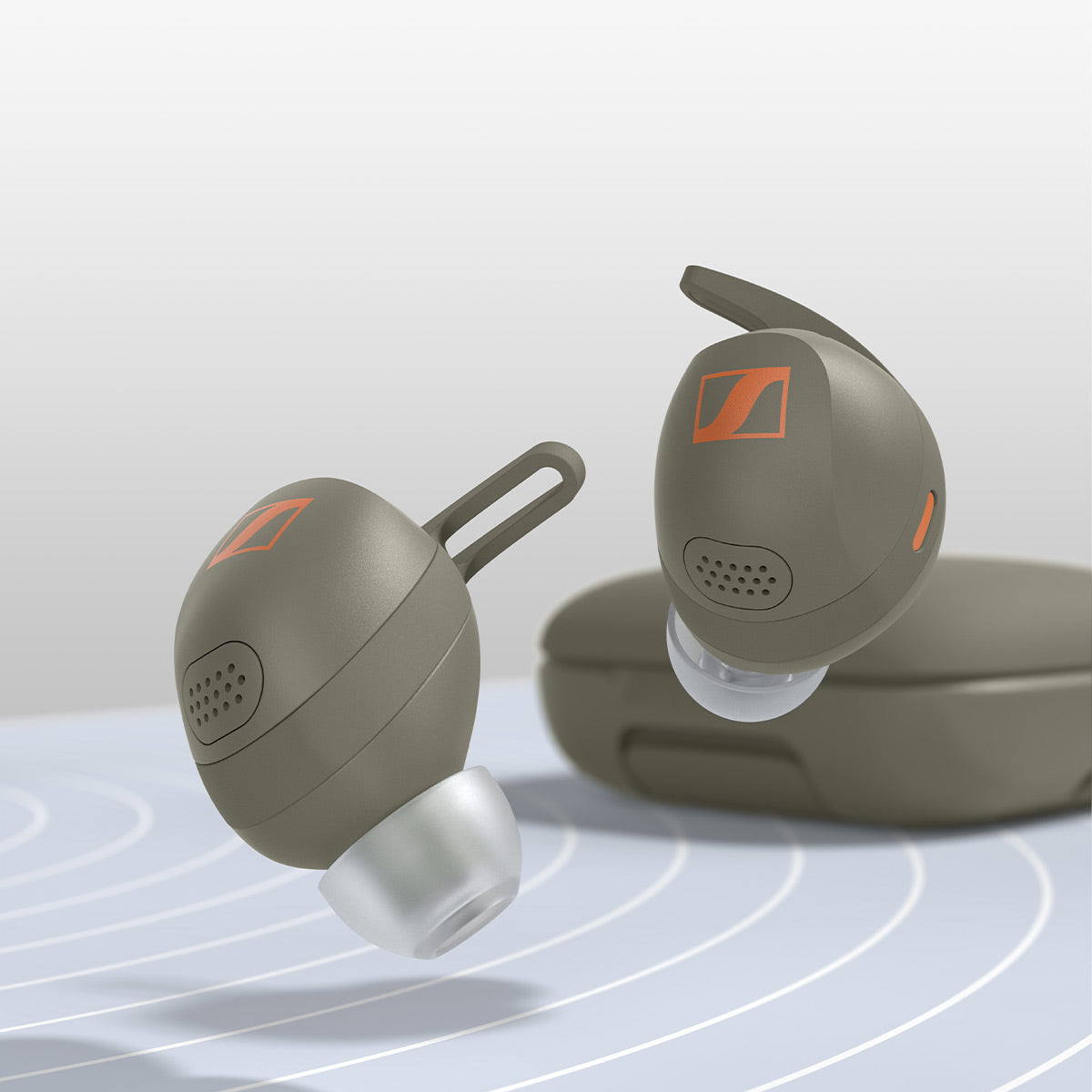 Sennheiser Momentum Sport True Wireless Earbuds with Adaptive Noise Cancellation (Olive)