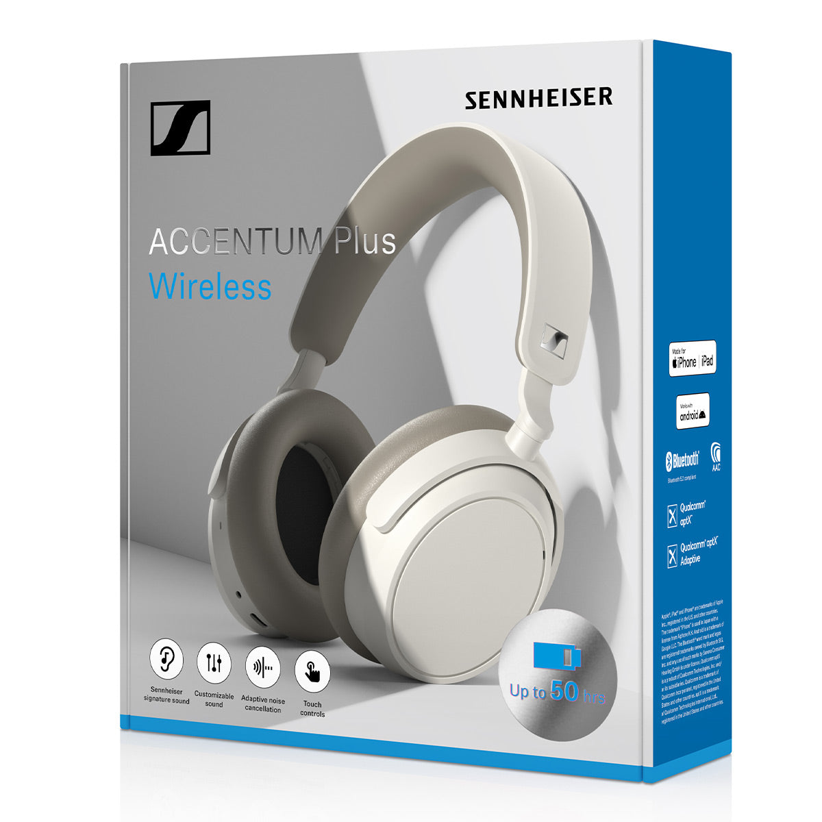 Sennheiser Accentum Plus Wireless Noise-Cancelling Over-Ear Headphones –  World Wide Stereo