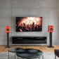 Kanto REN Powered Bluetooth Bookshelf Speakers - Pair (Matte Orange)