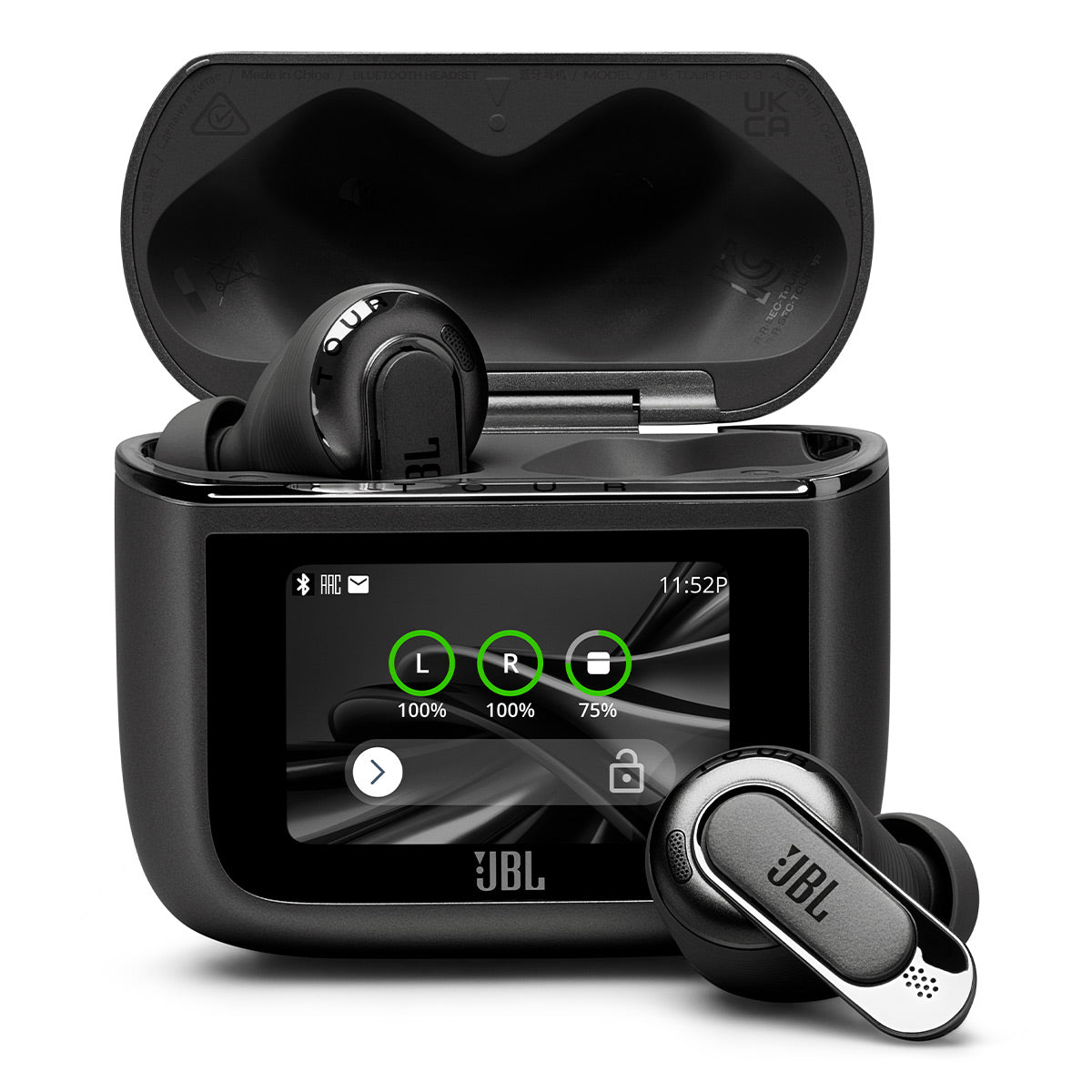 JBL Tour Pro 3 Noise Cancelling True Wireless Earbuds with Smart Case (Black)