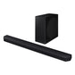 Samsung Q80D 55" 4K QLED Smart TV (2024) with HW-Q800D 5.1.2-Channel Soundbar and Wireless Subwoofer