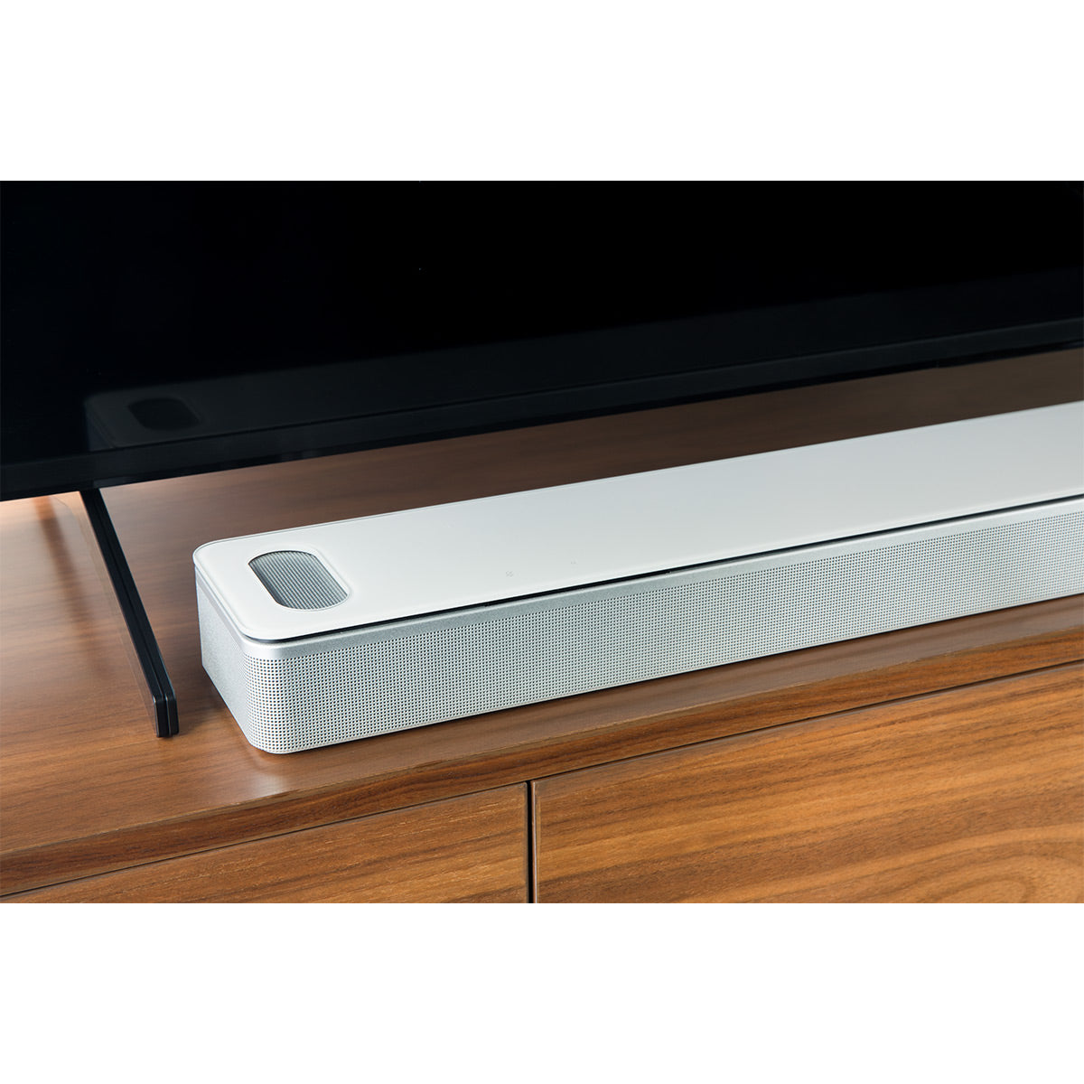 Bose Smart Soundbar Dolby Atmos | Voice with and Assistant Alexa 900 Wide Stereo Google Control World (White)