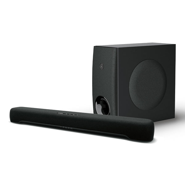 Yamaha 2.1 channel soundbar store with built in subwoofer