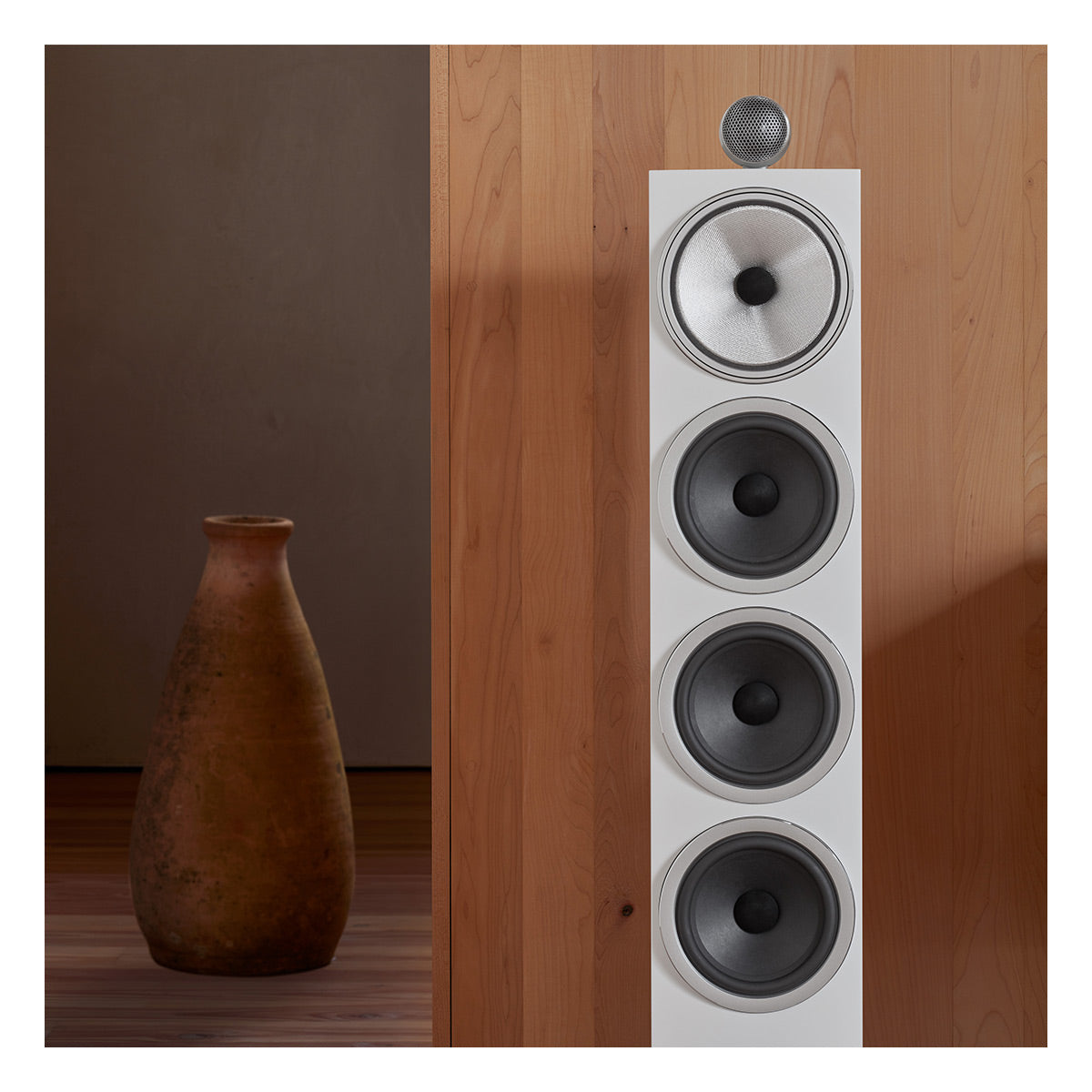 Bowers & Wilkins 702 S3 3-Way Floorstanding Speaker - Pair (Satin White)