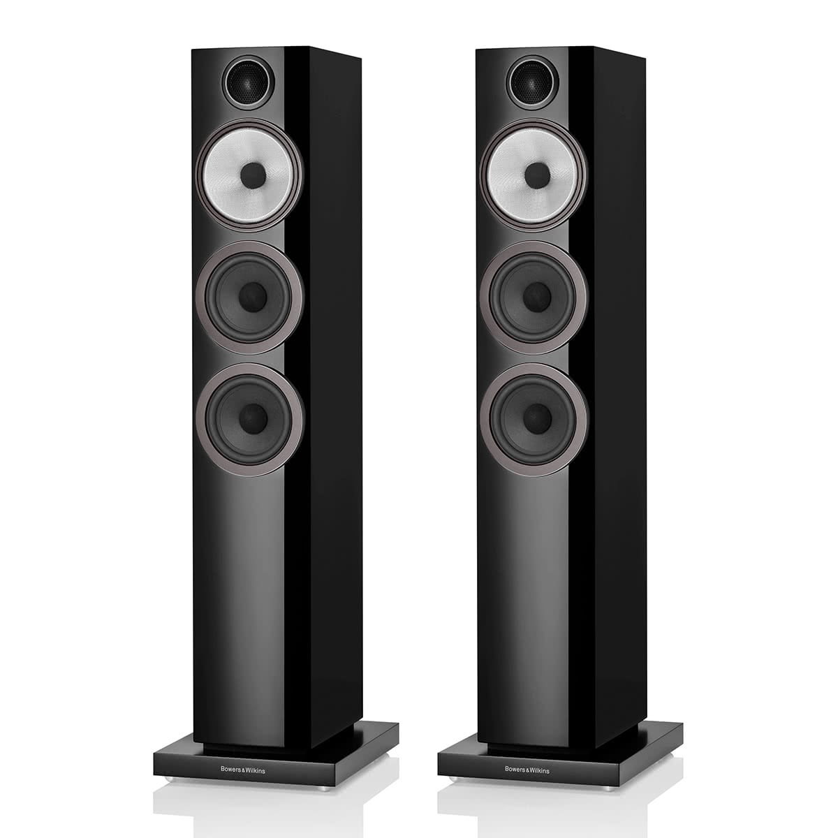 Bowers & Wilkins 704 S3 3-Way Floorstanding Speaker - Pair (Gloss Black)