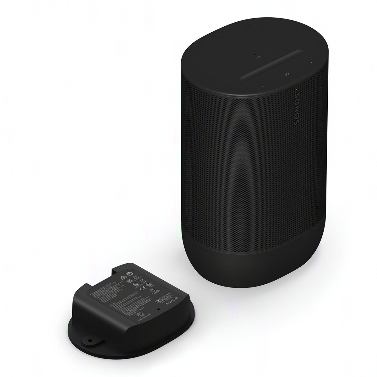 Sonos Move 2 Portable Battery with World (Black) 24-Hour Smart Wi-Fi Stereo Wide and Speaker Bluetooth, Life, 
