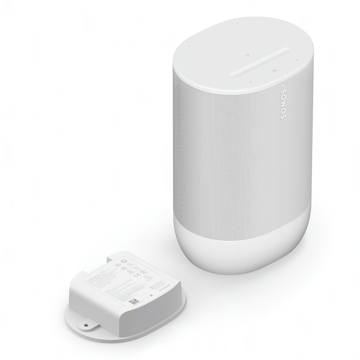 Move Wide Battery Smart with World Speaker and Portable | 24-Hour Stereo 2 Bluetooth, Sonos Life, (White) Wi-Fi