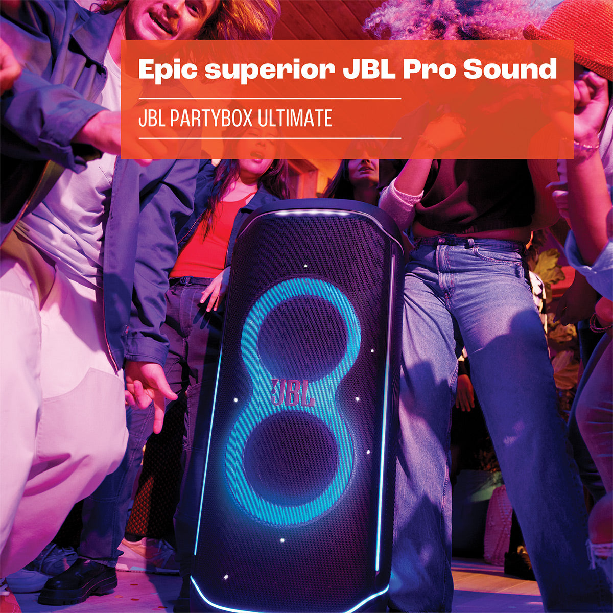 JBL Party Box Ultimate World Speaker with and & Party Rating Bluetooth Instrument IPX4 | Wide Effects, Stereo Dolby Inputs, Atmos, Lighting Wi-Fi