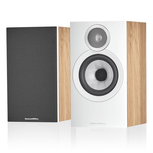 Bowers & Wilkins 607 S3 2-Way Bookshelf Speaker with 5" Continuum Cone Driver - Pair (Oak)