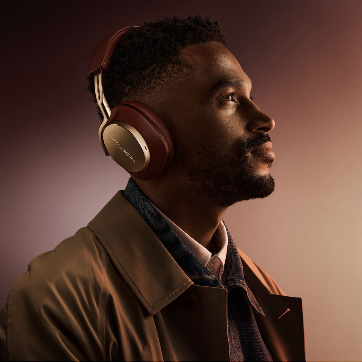 Bowers & Wilkins Px8 Wireless Bluetooth Over-Ear Headphones with Active  Noise Cancellation (Tan)
