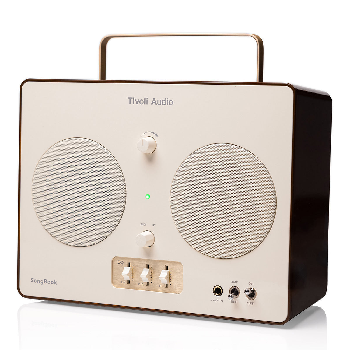 Tivoli Audio Songbook Bluetooth Speaker with Built-In Pre-Amp and Carrying Handle (Cream/Brown)