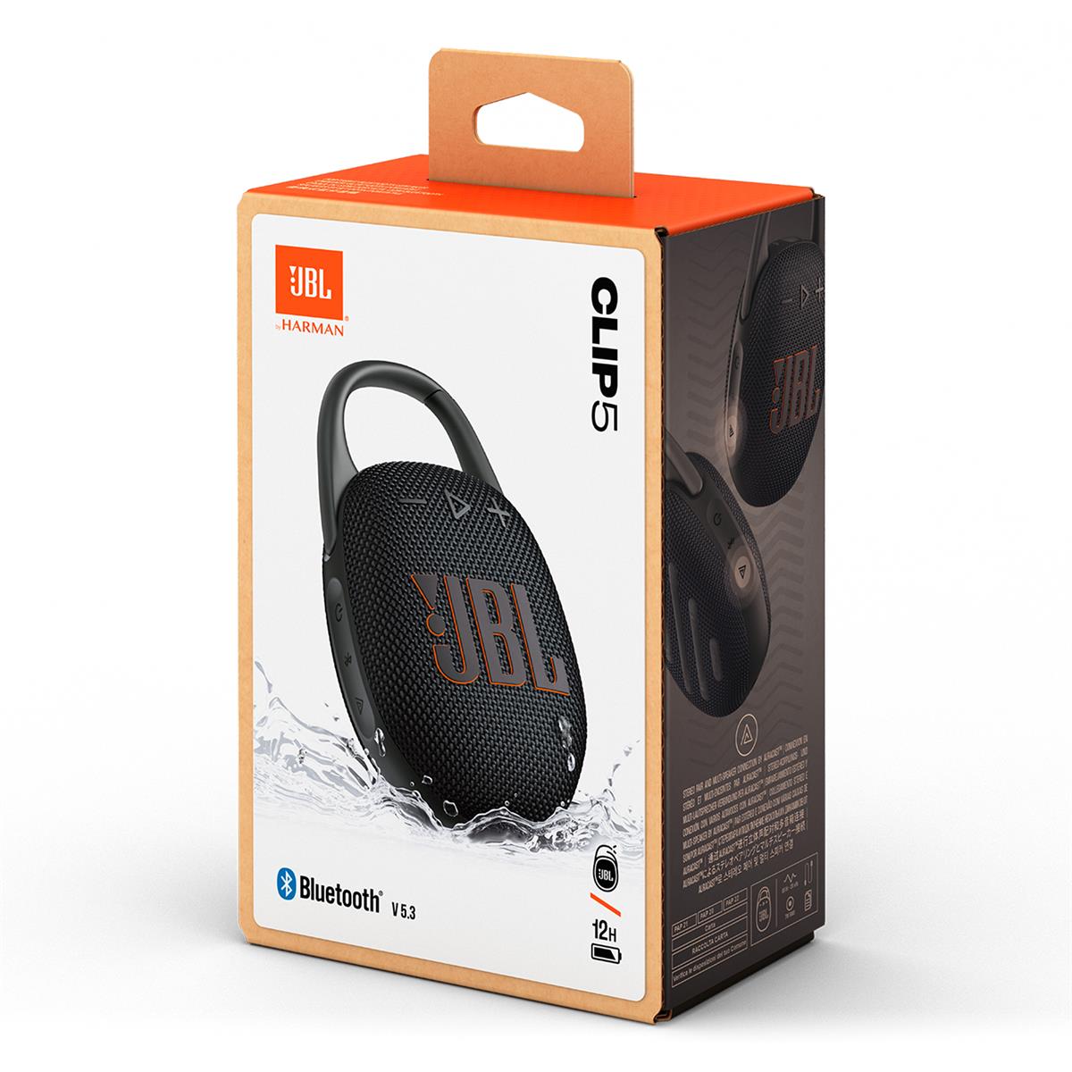 JBL Clip 5 Portable Waterproof Bluetooth Speaker (Black)