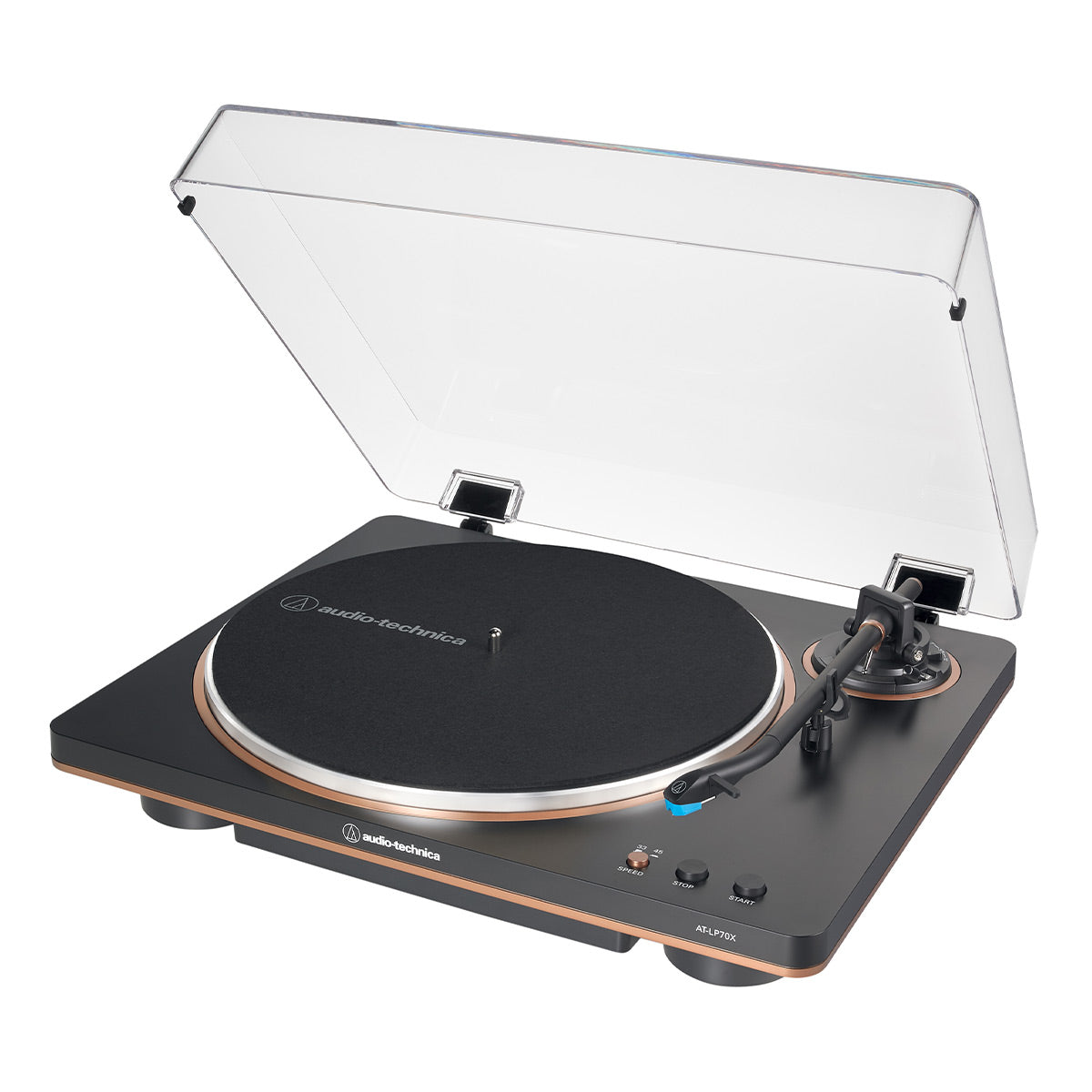 Audio-Technica AT-LP70X Fully-Automatic Turntable (Black/Bronze ...