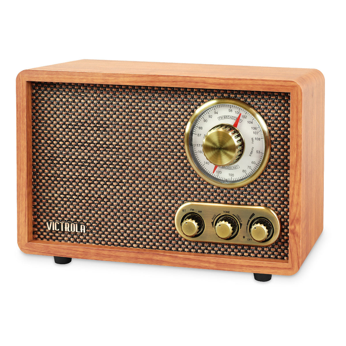 Victrola Willow Retro Bluetooth FM/AM Radio (Walnut)