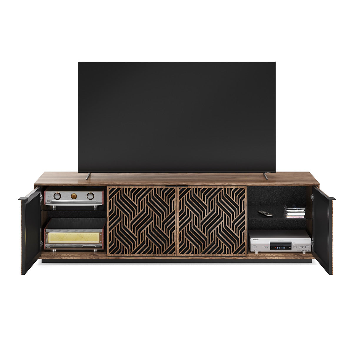 BDI Elements 8703 Weave Media Cabinet (Natural Walnut)