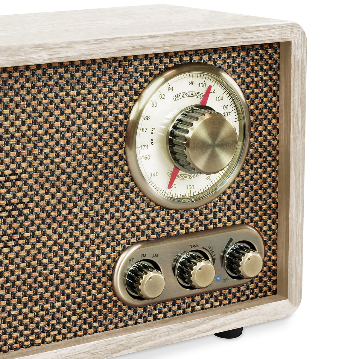 Victrola Willow Retro Bluetooth FM/AM Radio (Natural) – World Wide Stereo