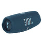 JBL Charge 5 Waterproof Portable Bluetooth Speaker with gSport Carbon Fiber Case (Blue)