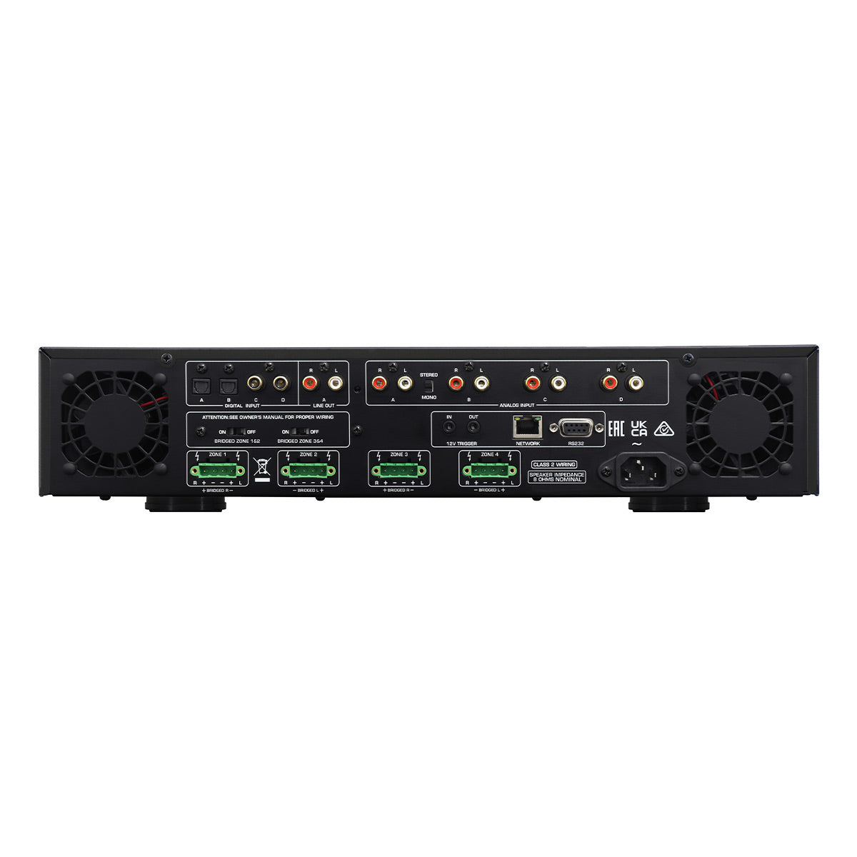 Rotel C8+ Multi-Channel Amplifier (Black)