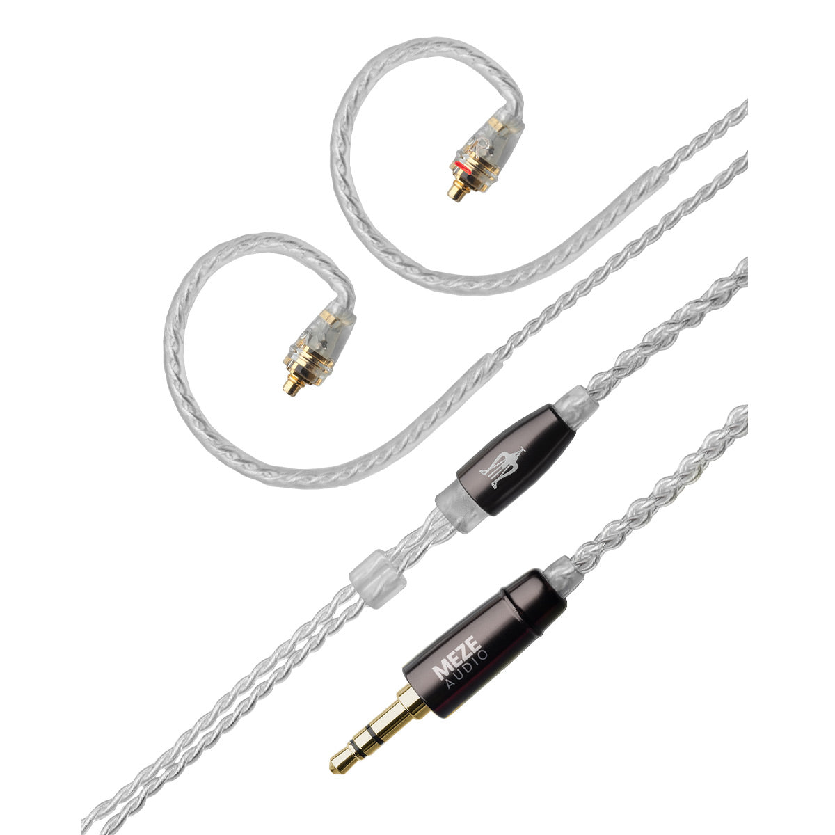 Meze Audio MMCX to 3.5mm Silver-Plated Headphone Cable - 3.9 ft.