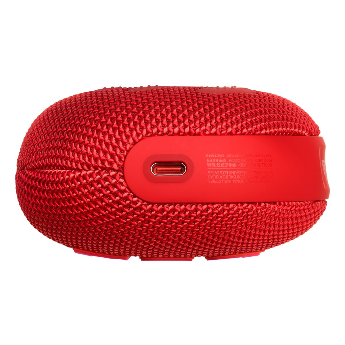 JBL Clip 5 Ultra Portable Bluetooth Speaker with gSport Silicone Sleeve (Red)