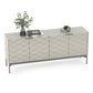 BDI Ripple 7629 4-Door Storage Credenza (Stone with Carbon Base)