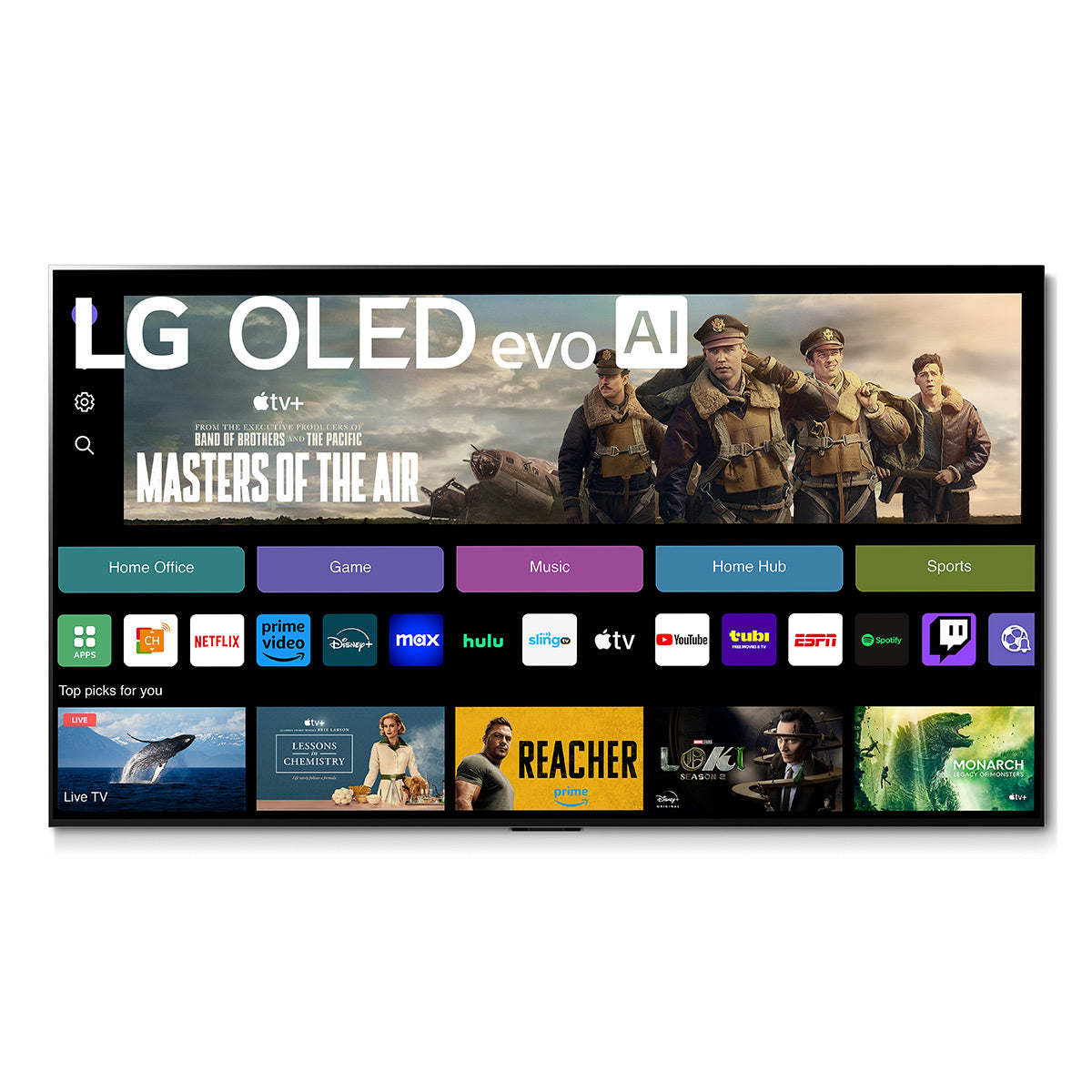 LG OLED65G4SUB 65" 4K UHD OLED evo G4 Smart TV with Table Stand