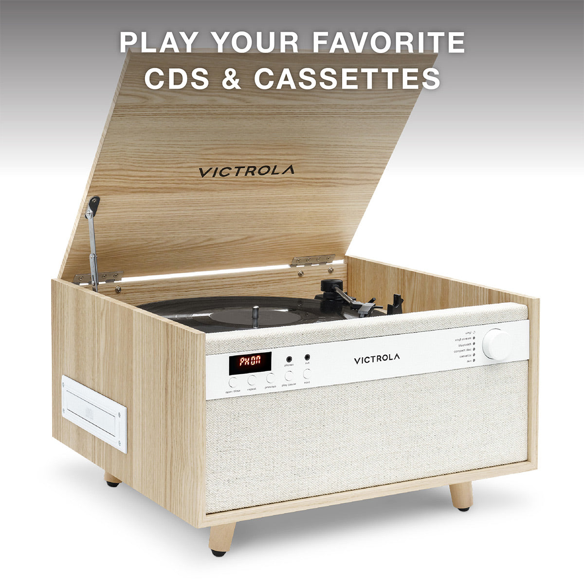 Victrola Victrola Century 6-in-1 Music Center (Natural)