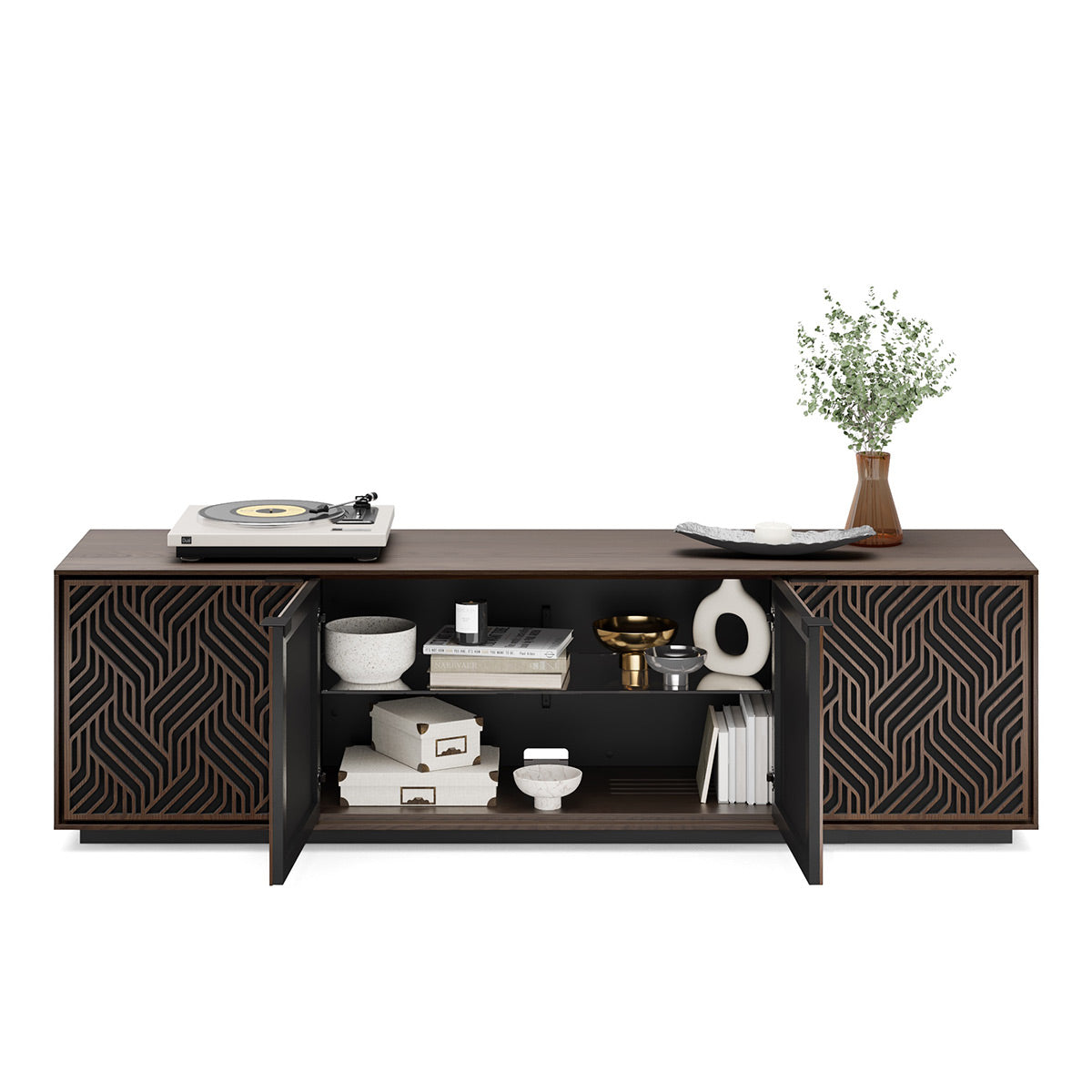 BDI Elements 8703 Weave Media Cabinet (Toasted Oak)