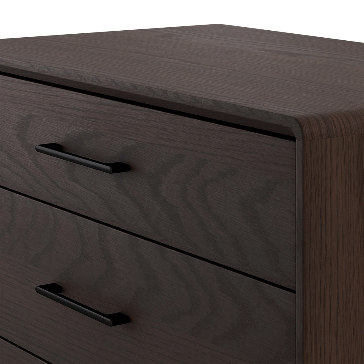 BDI LINQ 9185 Storage Chest with 5 Self-Closing Drawers and Metal Base (Toasted Oak)