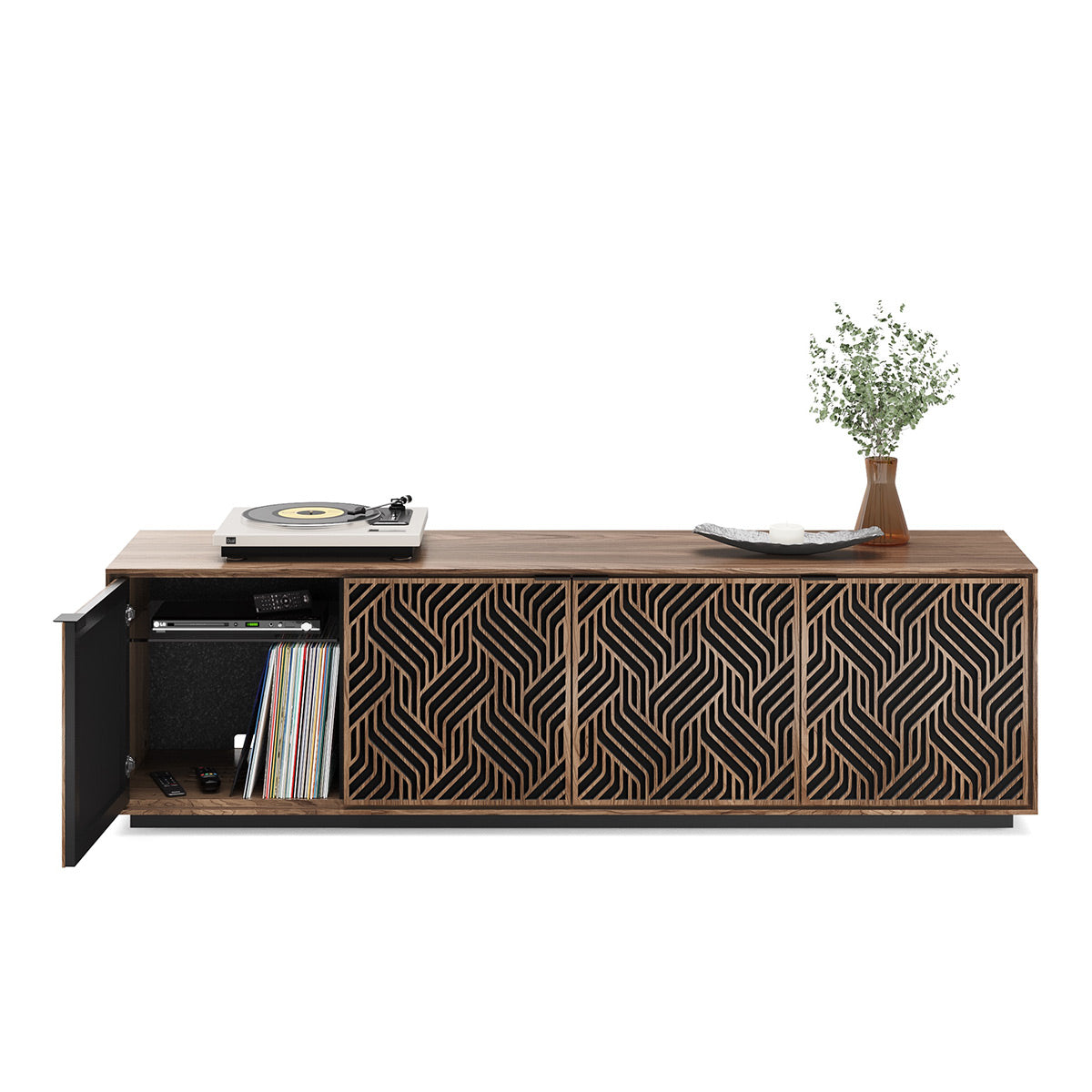 BDI Elements 8703 Weave Media Cabinet (Natural Walnut)