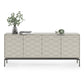 BDI Ripple 7629 4-Door Storage Credenza (Stone with Carbon Base)