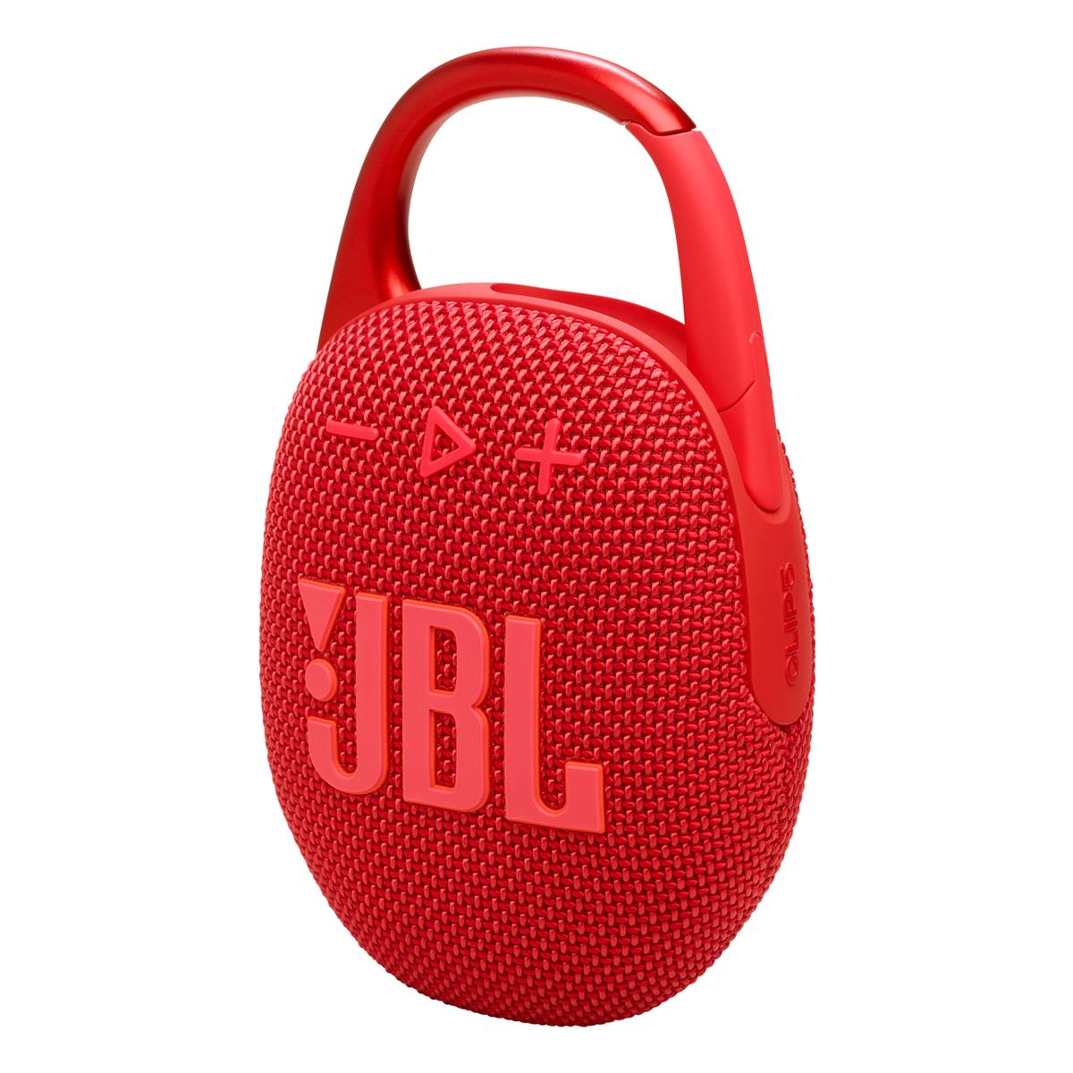 JBL Clip 5 Ultra Portable Bluetooth Speaker with gSport Silicone Sleeve (Red)