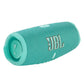 JBL Charge 5 Waterproof Portable Bluetooth Speaker with gSport Carbon Fiber Case (Teal)