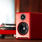 Audioengine A2+ Premium Powered Wireless Desktop Speakers - Pair (Red)