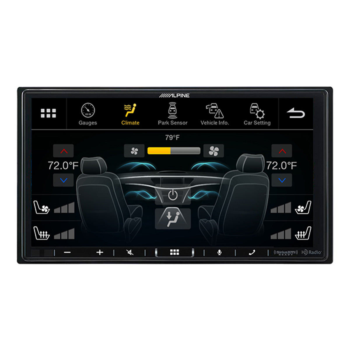 Alpine iLX-407 7" Shallow-Chassis Multimedia Receiver