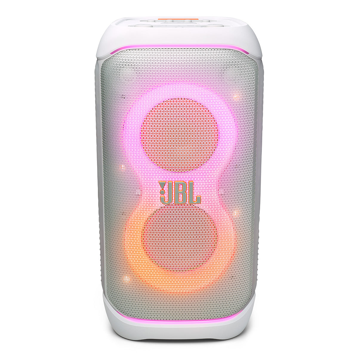 JBL PartyBox Stage 320 Portable Party Speaker with gSport Cargo Sleeve (White)