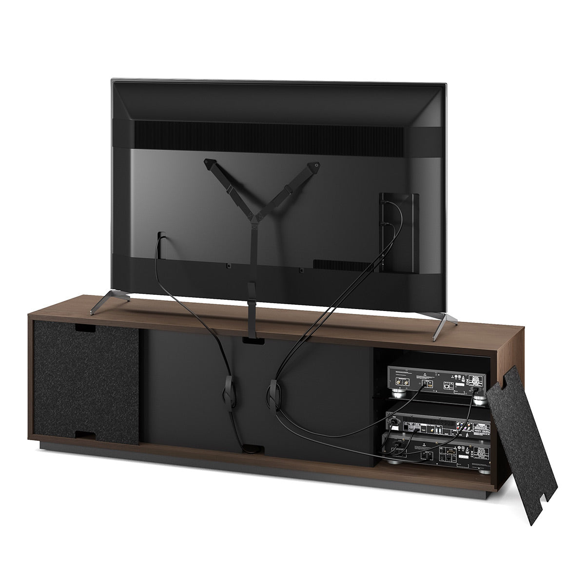 BDI Elements 8703 Weave Media Cabinet (Toasted Oak)