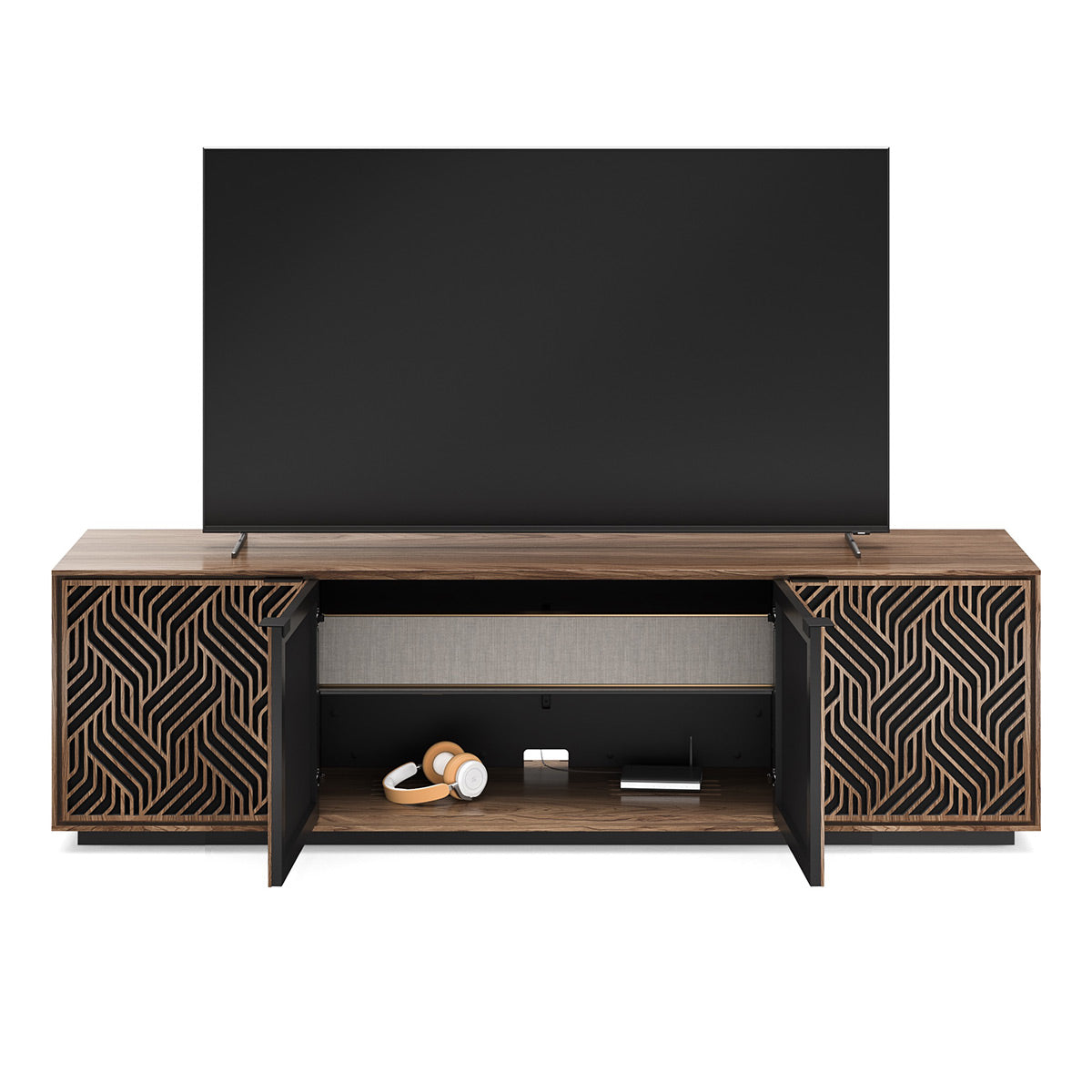 BDI Elements 8703 Weave Media Cabinet (Natural Walnut)