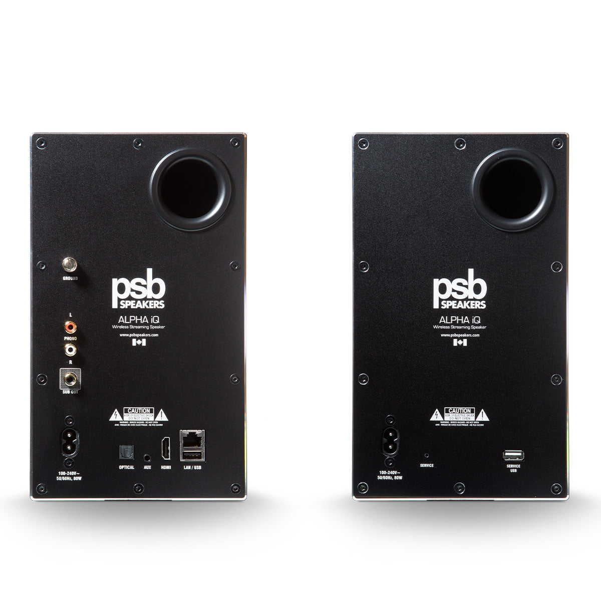 PSB Alpha iQ Powered Streaming Speakers - Pair (Black)