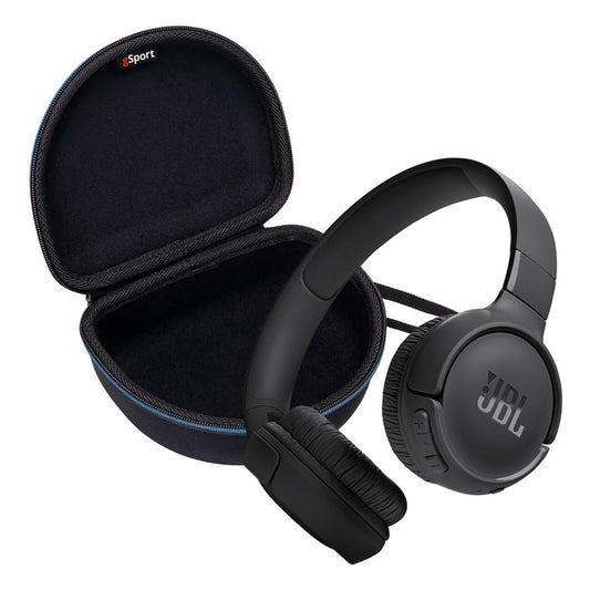 JBL Tune 520BT Wireless On Ear Bluetooth Headphone Bundle with gSport Case (Black)