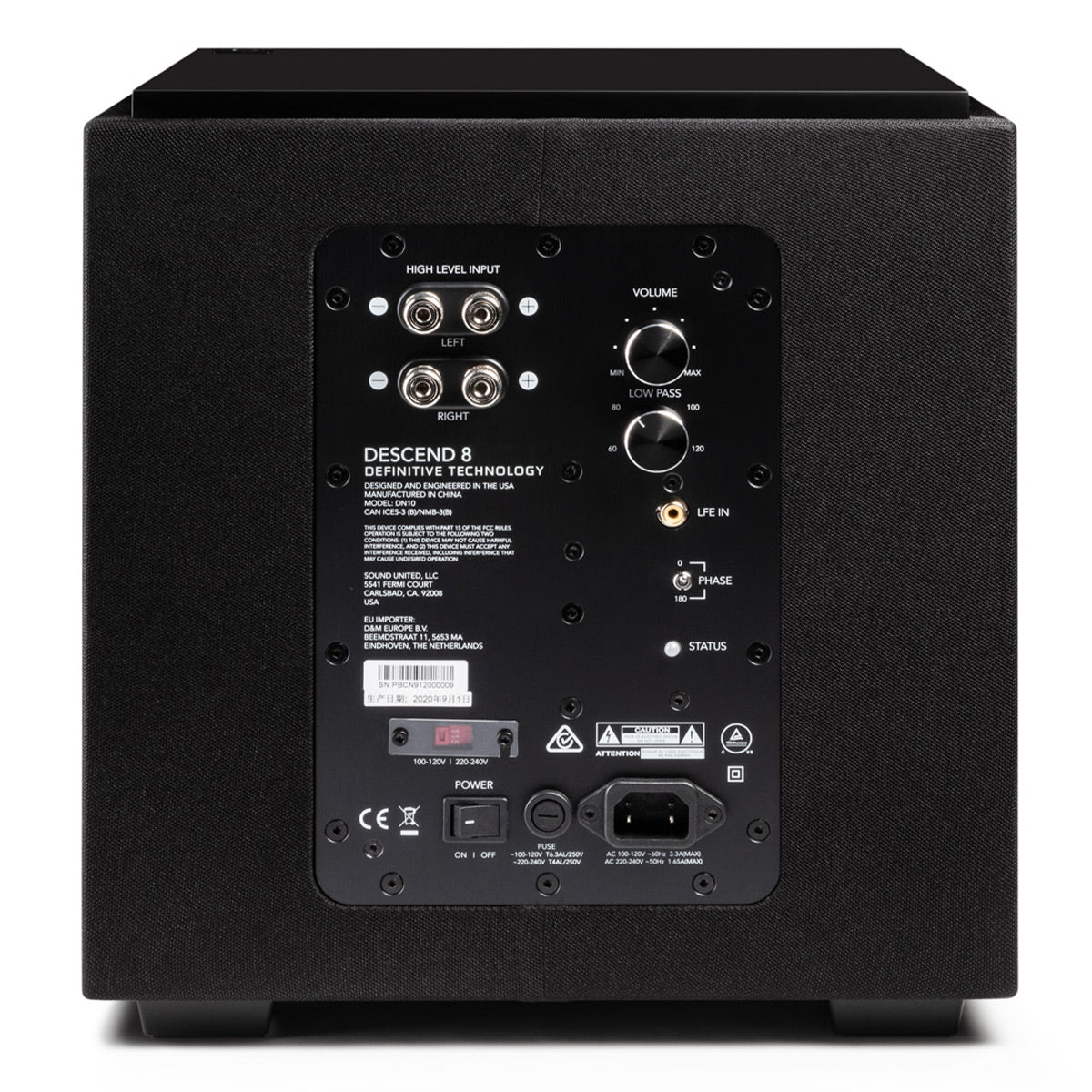 Definitive Technology Descend DN8 8" Subwoofer (Black)