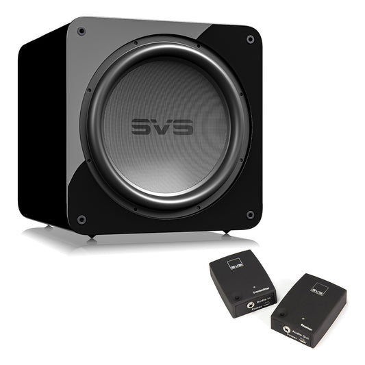 SVS SB17-Ultra R|Evolution 17" Sealed Subwoofer with SoundPath Wireless Audio Adapter (Piano Gloss Black)