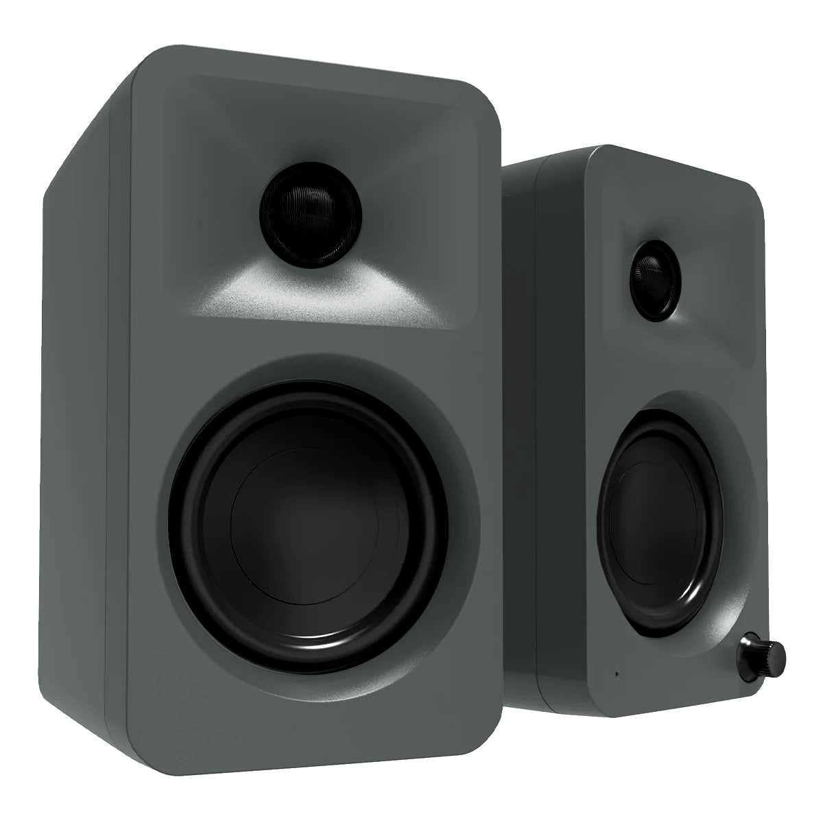 Kanto ORA Powered Reference Desktop Speakers with Bluetooth - Pair (Matte Gray)