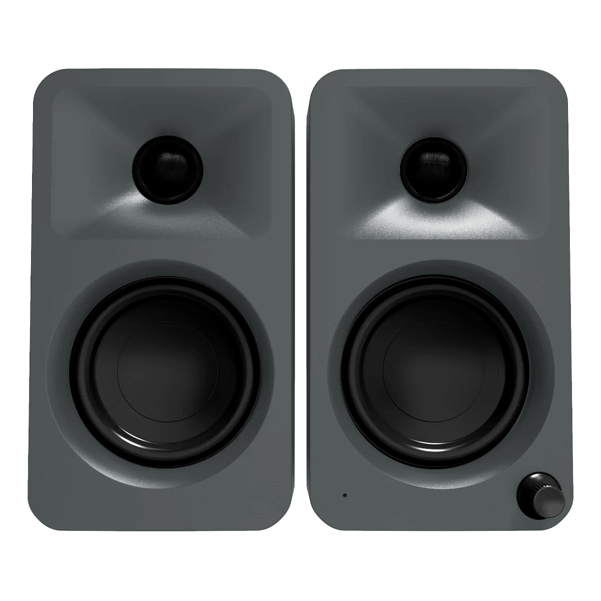 Kanto ORA Powered Reference Desktop Speakers with Bluetooth - Pair (Matte Gray)