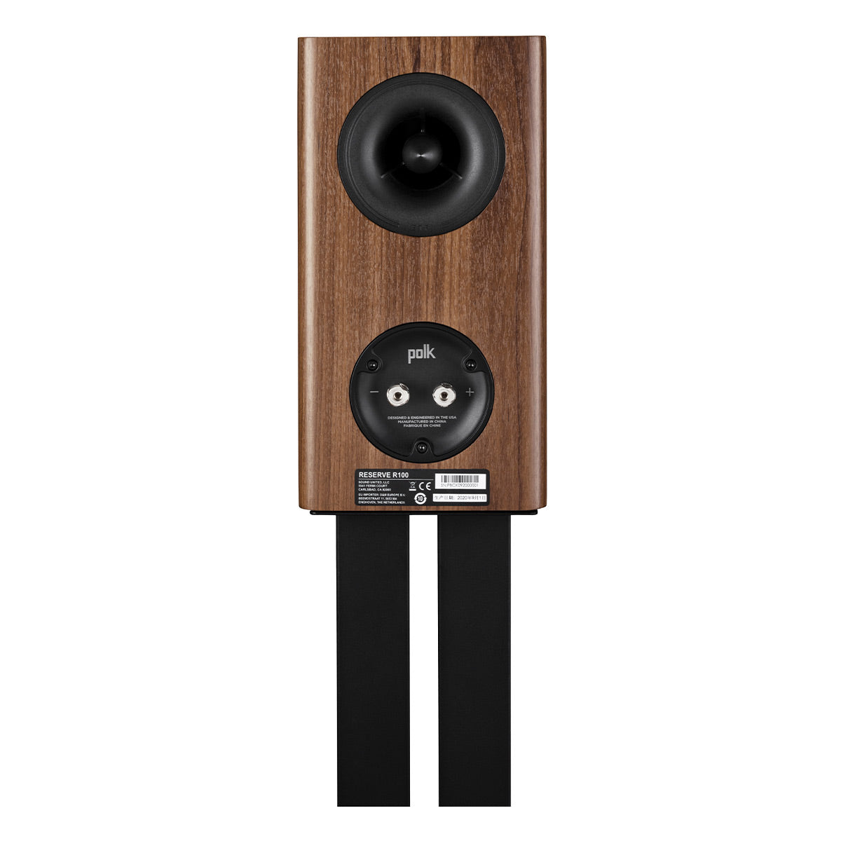 Polk Audio Reserve 100 Compact Bookshelf Speaker - Pair (Walnut)