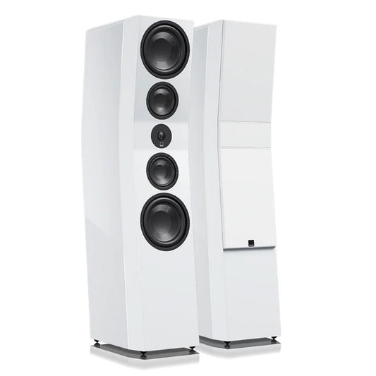 SVS Pair of Ultra Evolution Pinnacle Tower Speakers with 8 Inch Quand Woofers in Piano Gloss White